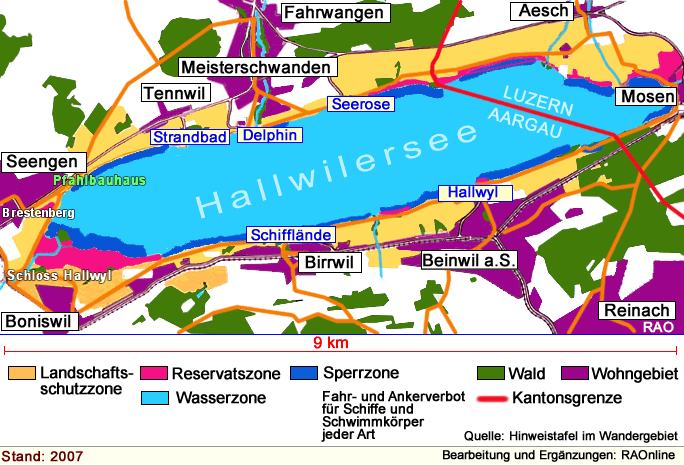 Hallwilersee Karte