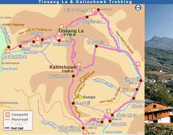 Kalinchowk map